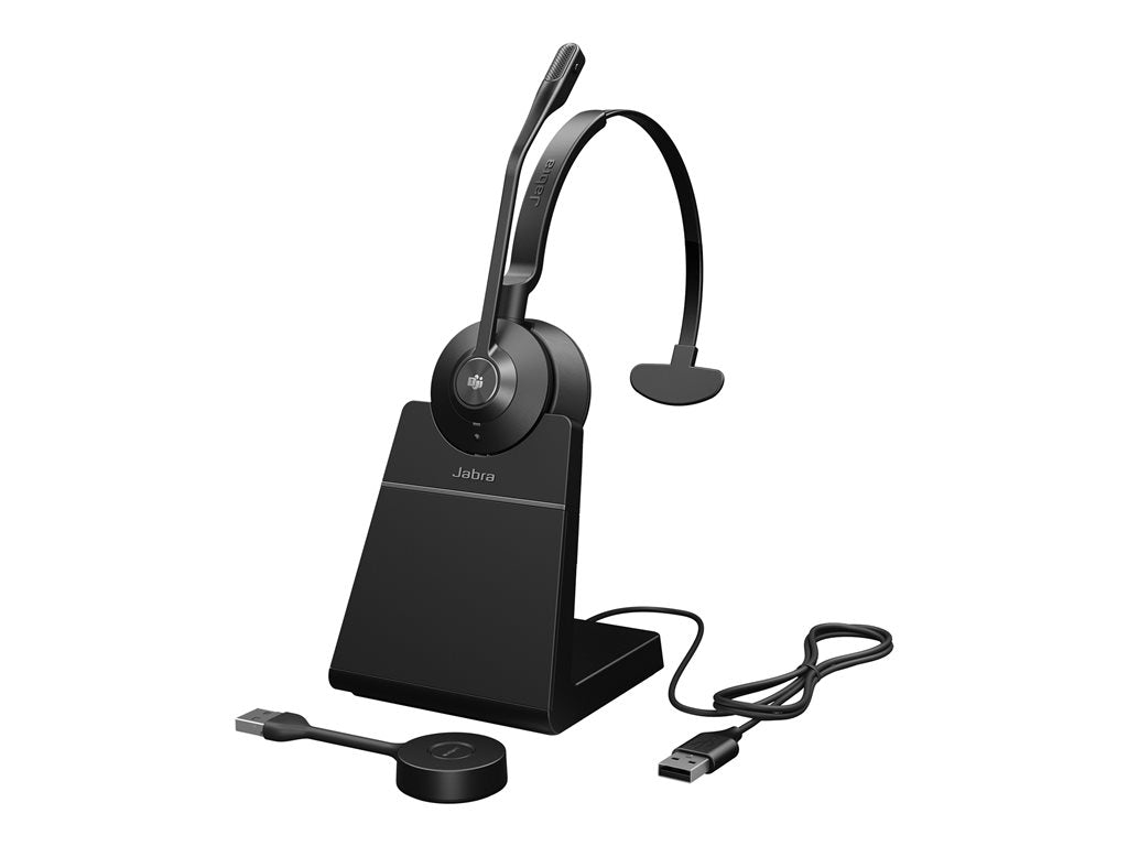 Jabra Engage 55 SE Mono - Headset - on-ear - DECT - wireless - USB-A via DECT adapter - UC certified 9653-415-125