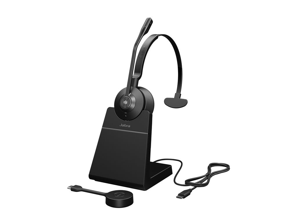 Jabra Engage 55 SE Mono - Headset - on-ear - DECT - wireless - USB-C via DECT adapter - Certified for Microsoft Teams 9653-475-125