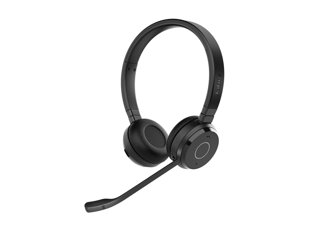 Jabra Evolve 65 TE Stereo - Headset - on-ear - Bluetooth - wireless - USB-A via Bluetooth adapter - noise isolating - UC certified 6699-839-409