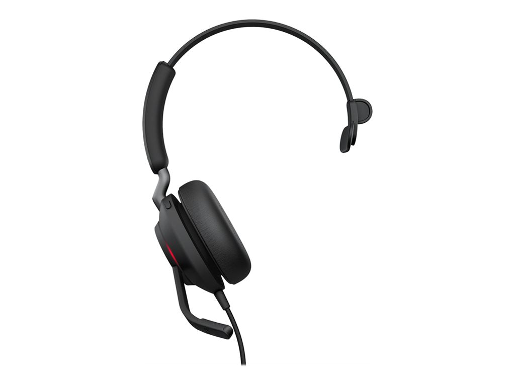 Jabra Evolve2 40 SE MS Mono - Headset - on-ear - wired - USB-A - noise isolating - Certified for Microsoft Teams 24189-899-999