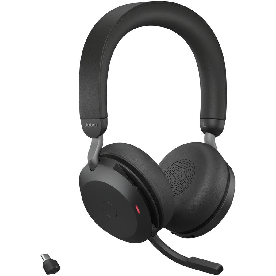 Jabra Evolve2 75 Wireless On-ear Stereo Headset - USB-C - Unified Communication - Black - 27599-989-899