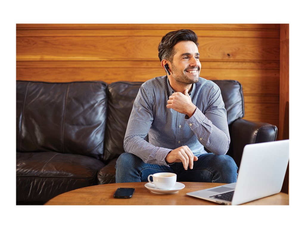 Jabra STEALTH UC - Headset - in-ear - over-the-ear mount - Bluetooth - wireless - NFC - active noise canceling 5578-230-109