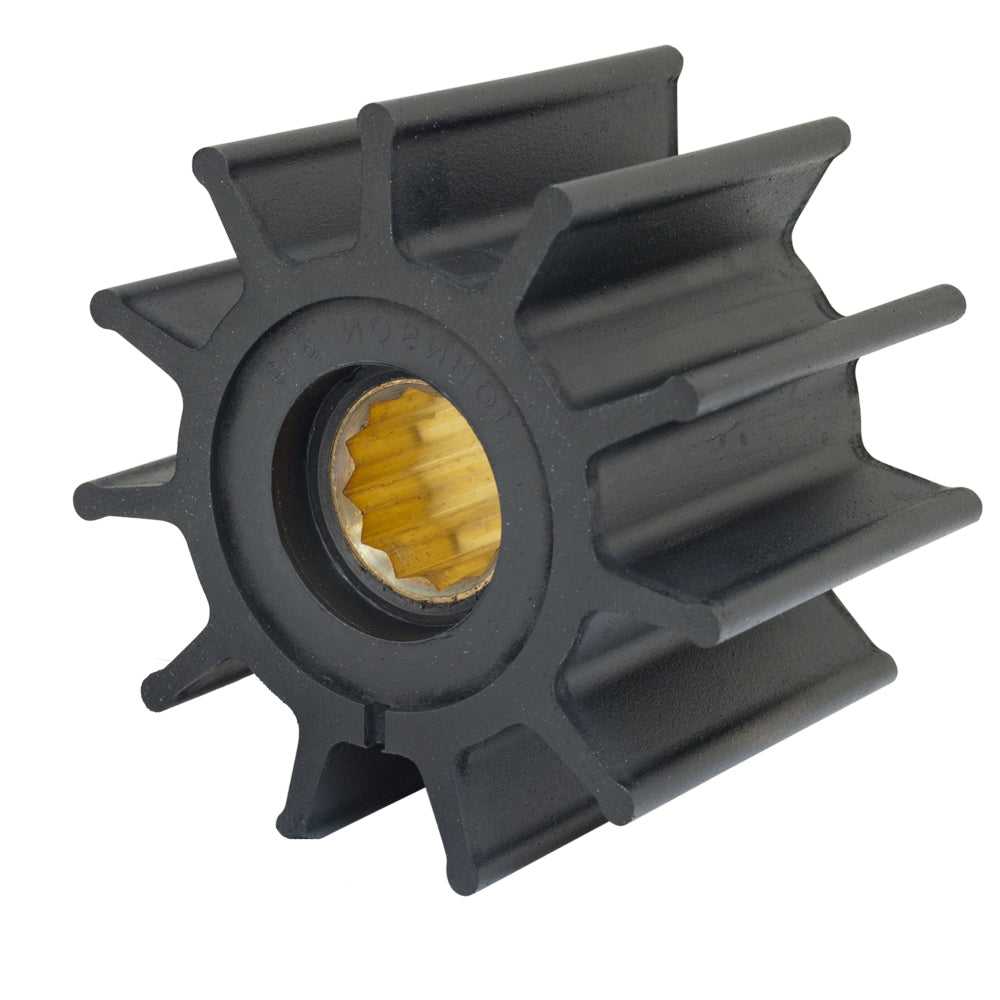 Jabsco Impeller Kit - 12 Blade - Neoprene - 3-¾" Diameter - Brass Insert - Spline