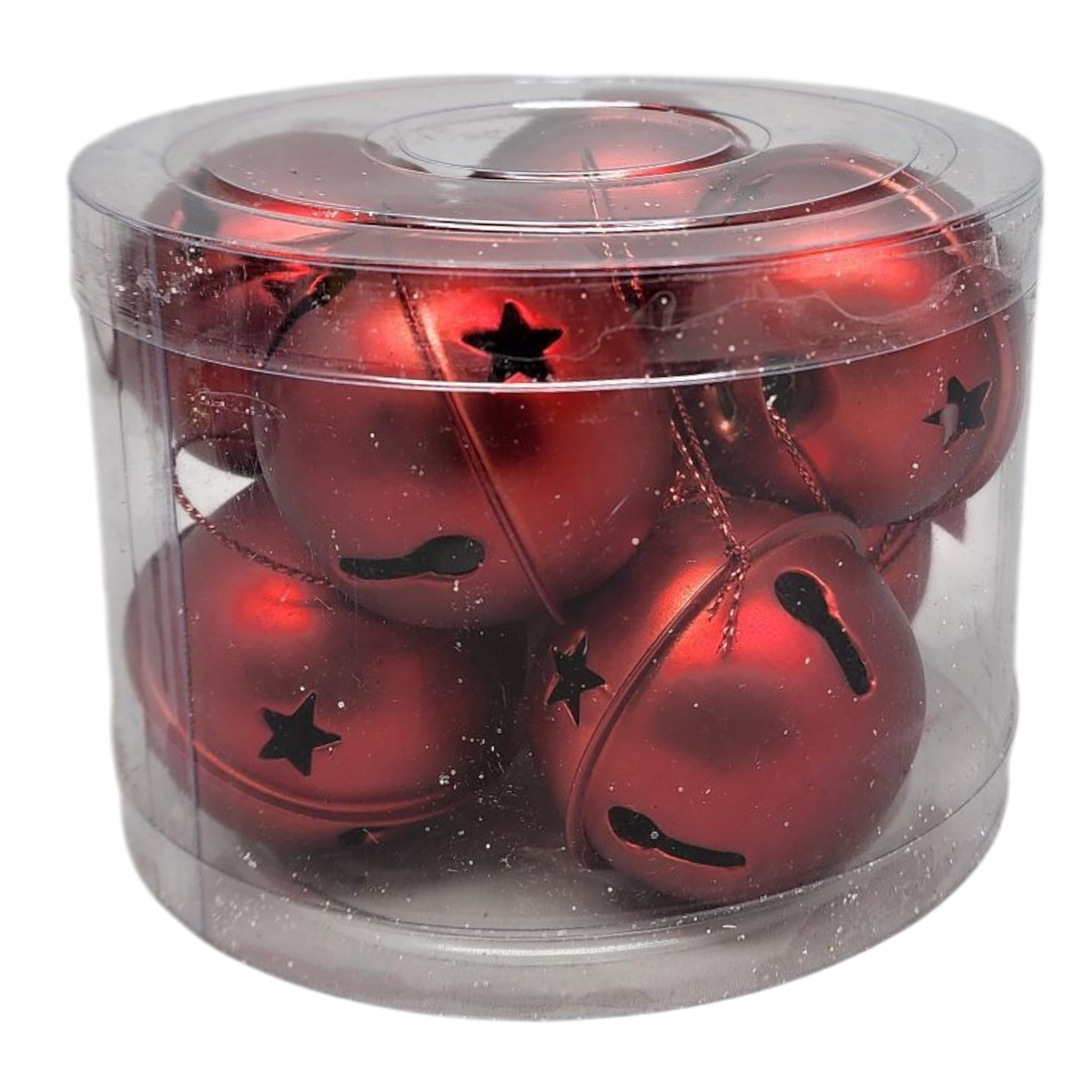 Jingle Bells (8 pack) - 50mm - Matt Red