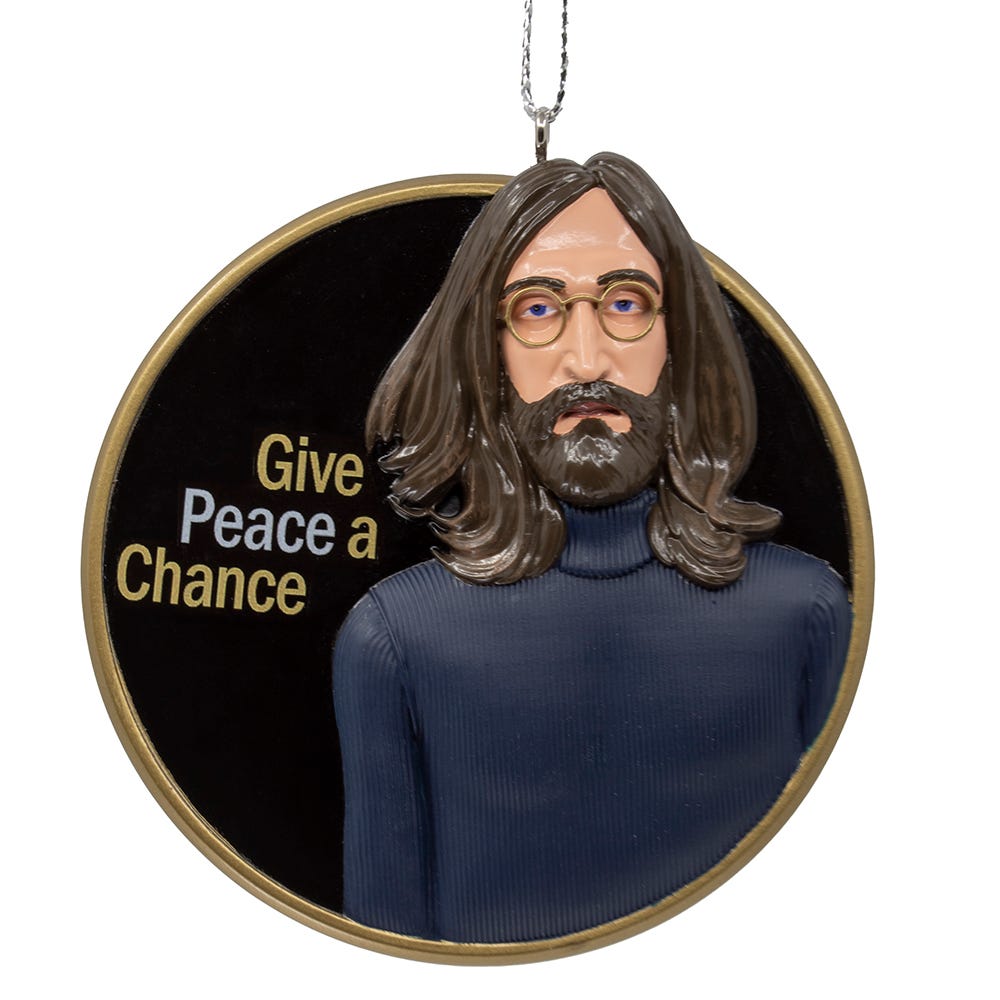 John Lennon Give Peace A Chance Ornament