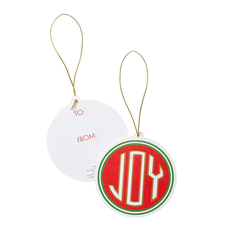 Joy Foil - Ornament Tag W/Header 4 Pk-Gallery