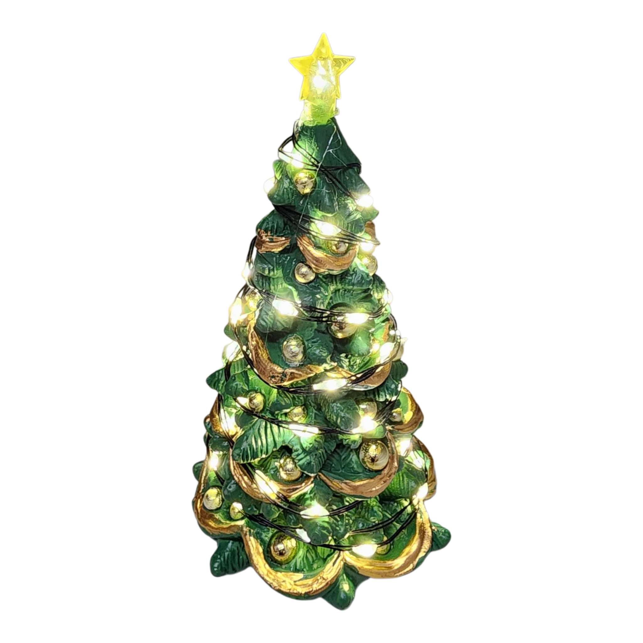 Joyful Christmas Tree - Lighted - Warm White - 4.5 Inch