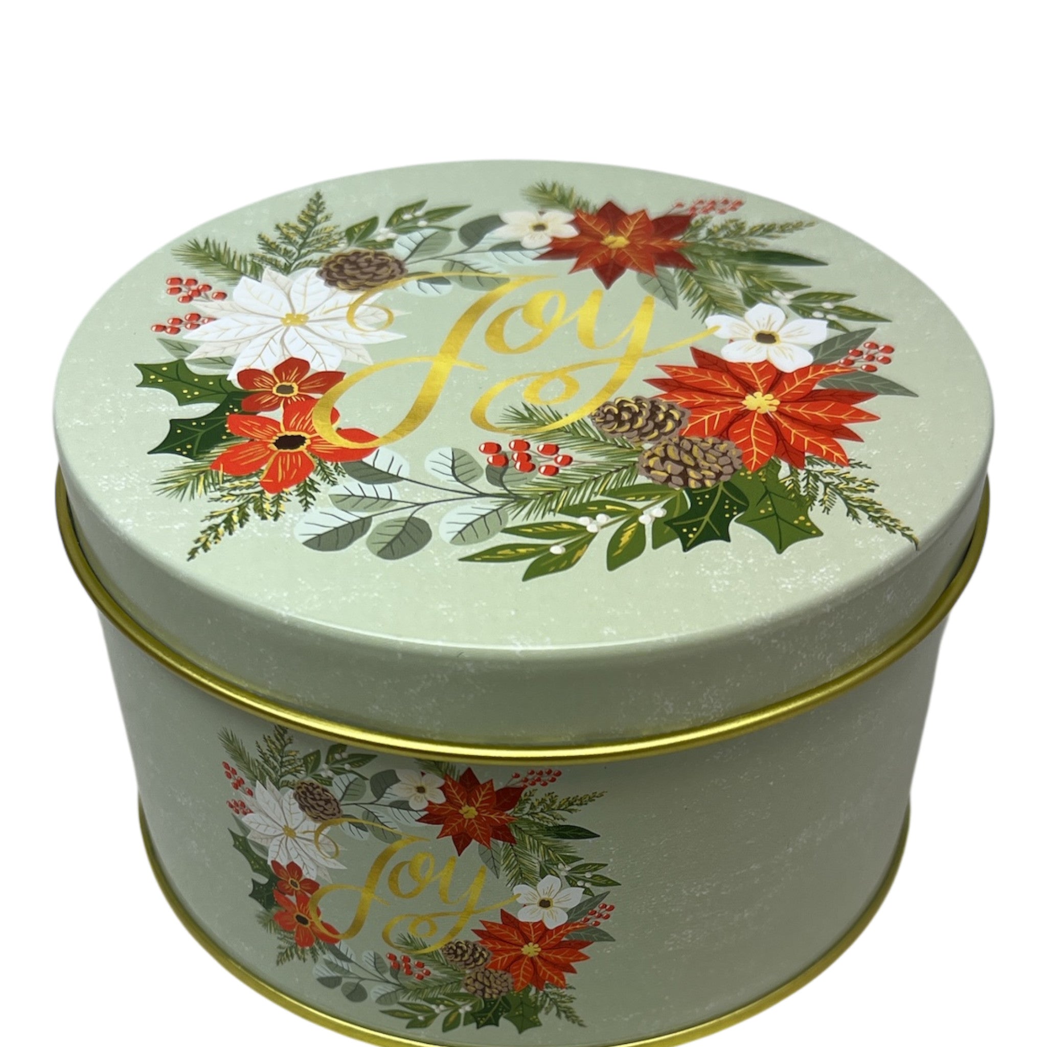 Joyful Floral Cookie Tin