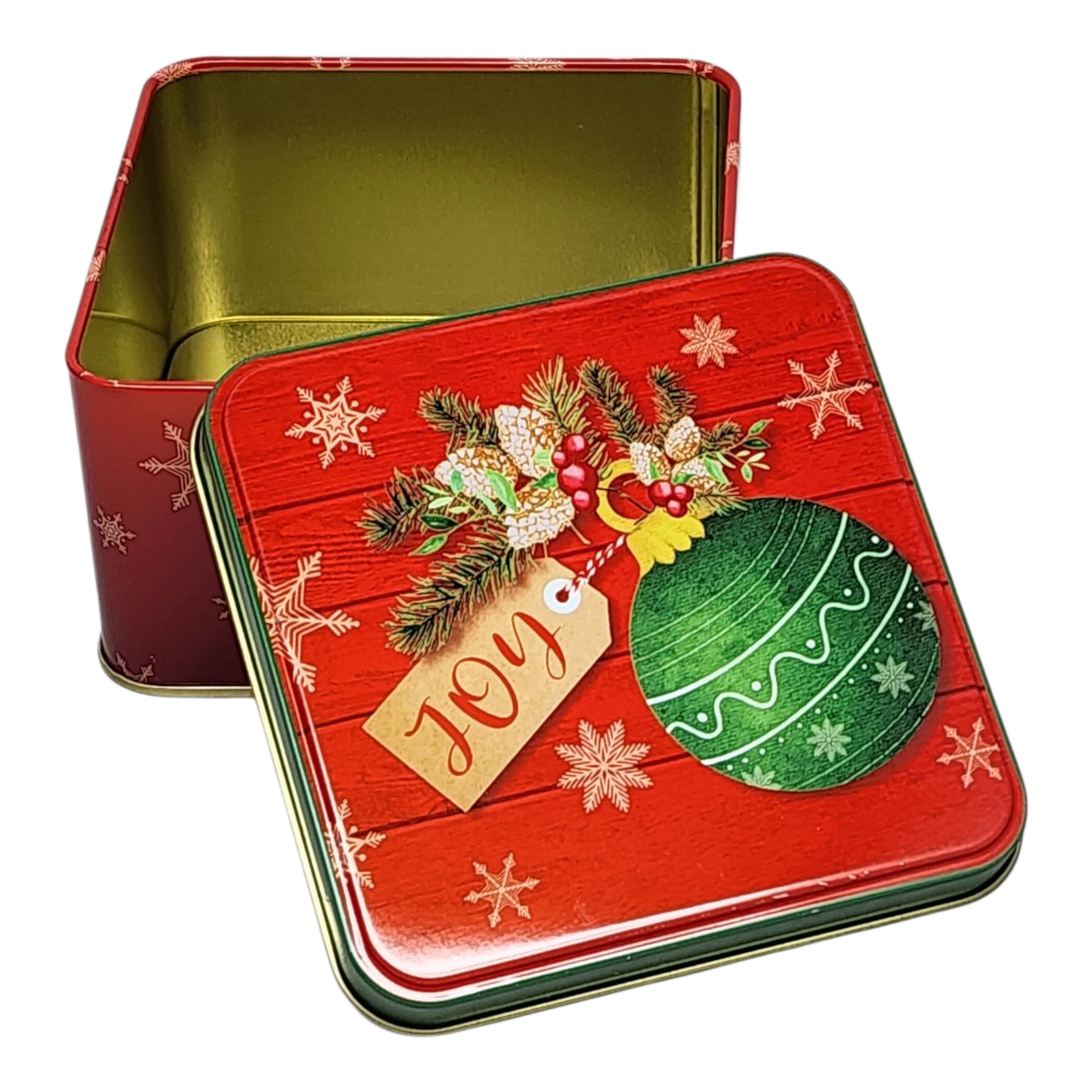 Joyful Ornament Treat Tin - 4 Inch
