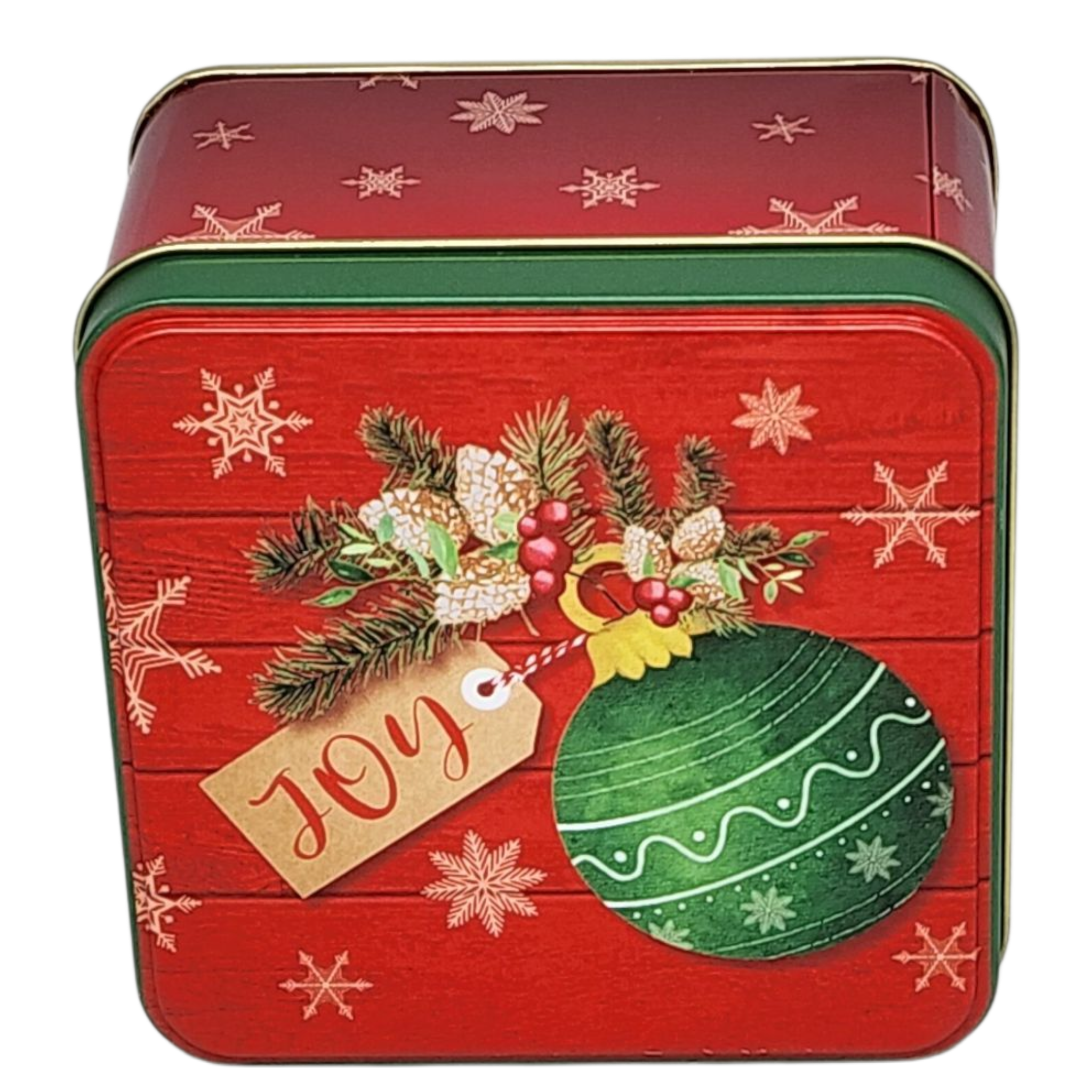 Joyful Ornament Treat Tin - 4 Inch
