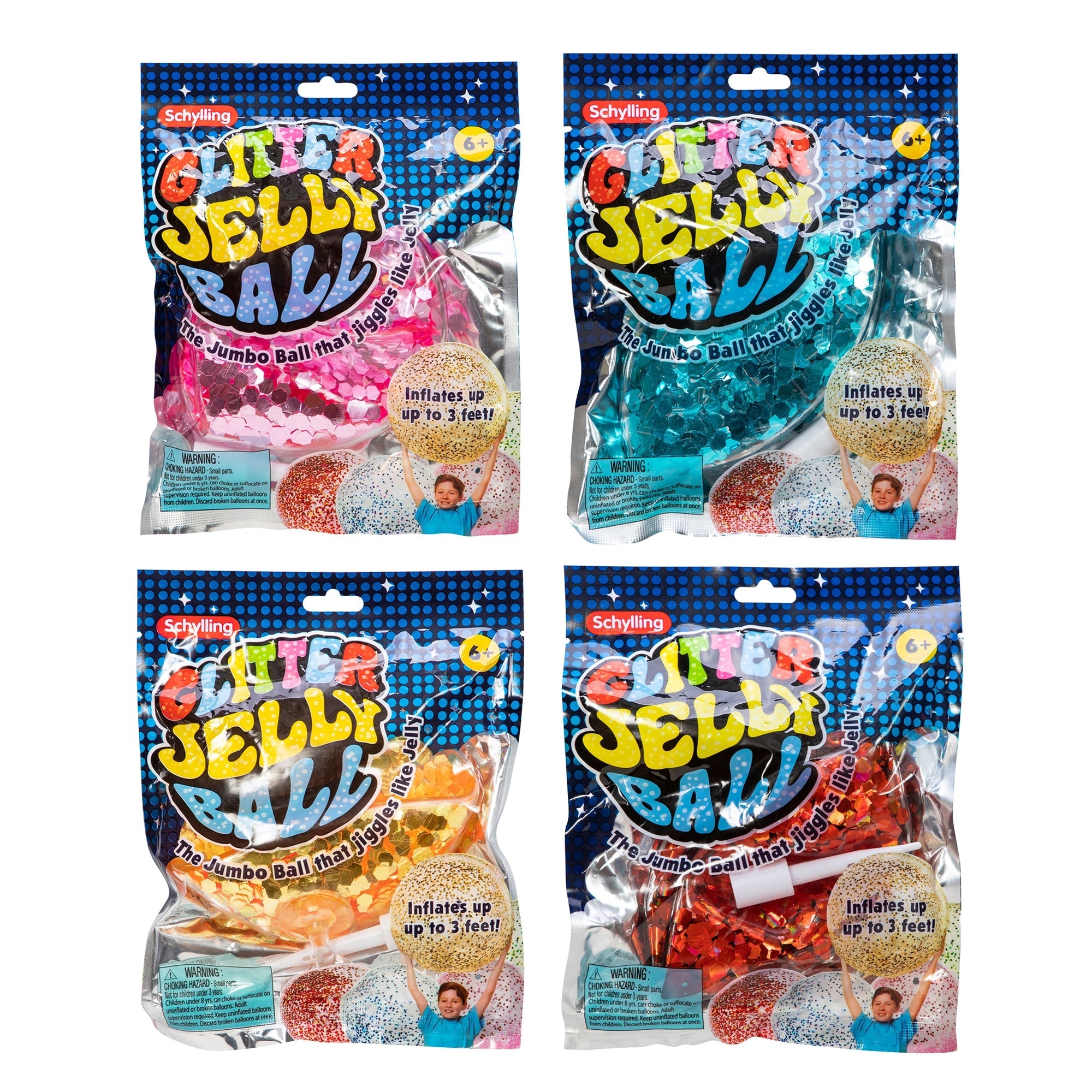 Jumbo Glitter Jelly Ball -