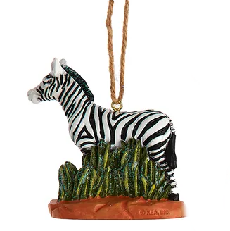 Jungle Animal Ornament - Zebra