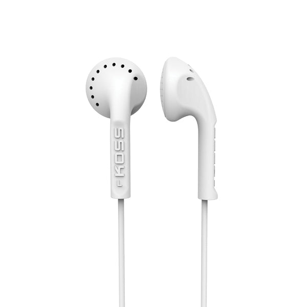 KOSS 194978.101 KE10 On-Ear Earbuds (White)