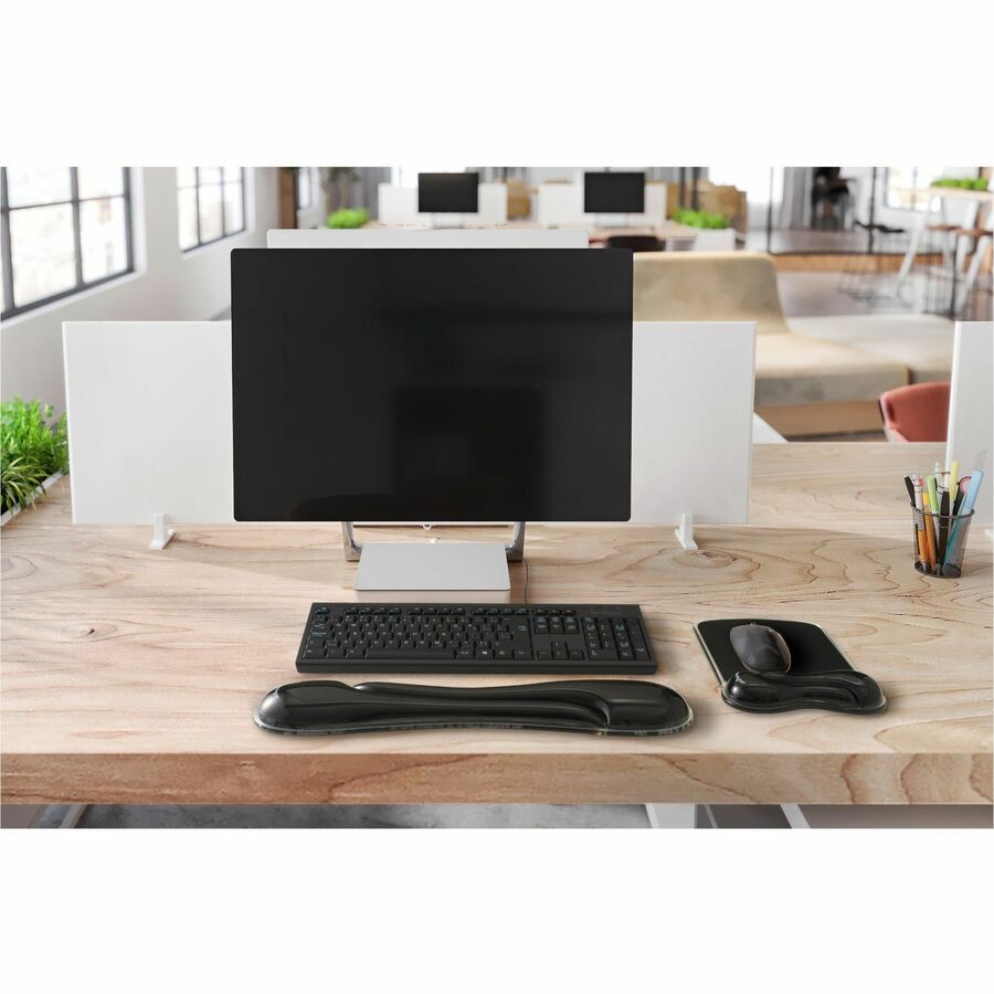 Kensington DuO Gel Wave Mouse Pad & Wrist Rest - 13.10" x 1.30" x 9.30" Dimension -