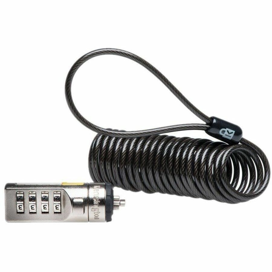 Kensington Portable Combination Laptop Lock - Grey T-Bar - TAA K64670TAA