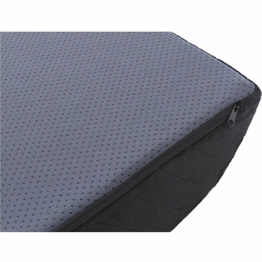 Kensington Premium Comfort Soft Footrest - Black - High Density Foam (HDF), Polyester