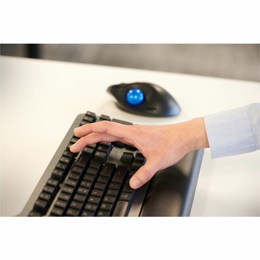 Kensington Pro Fit Ergo TB450 Trackball - Optical - Wireless - Bluetooth - 2.40 GHz - Blac