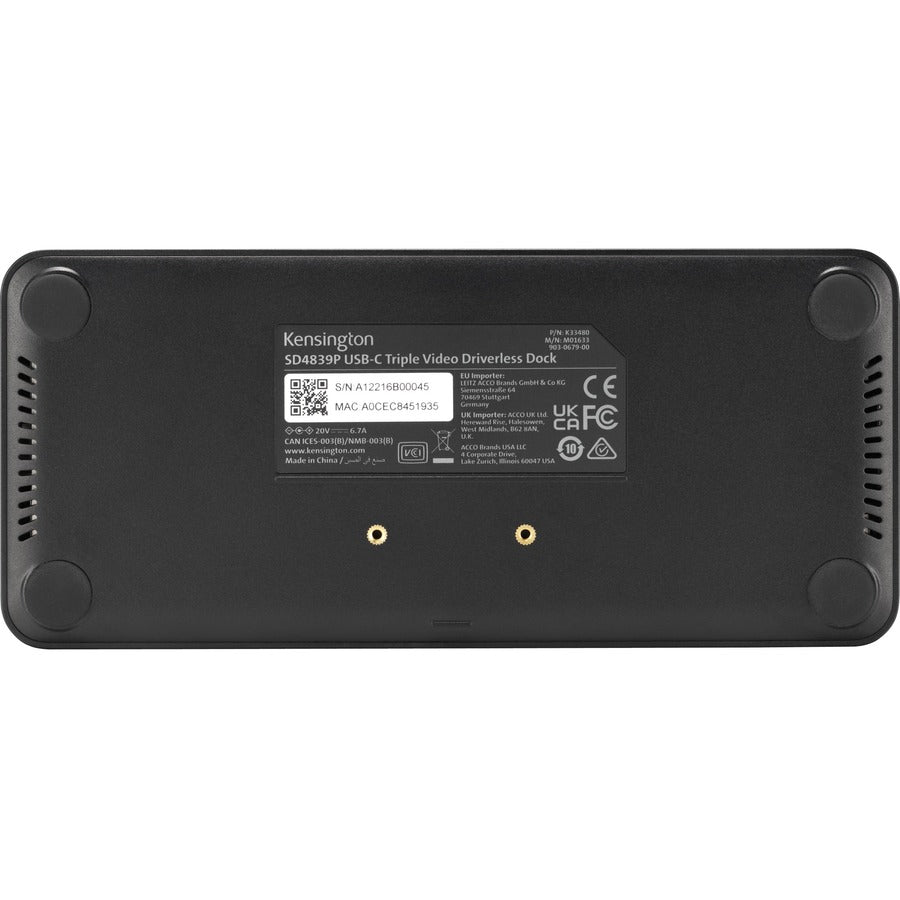 Kensington SD4839P Docking Station K33480NA