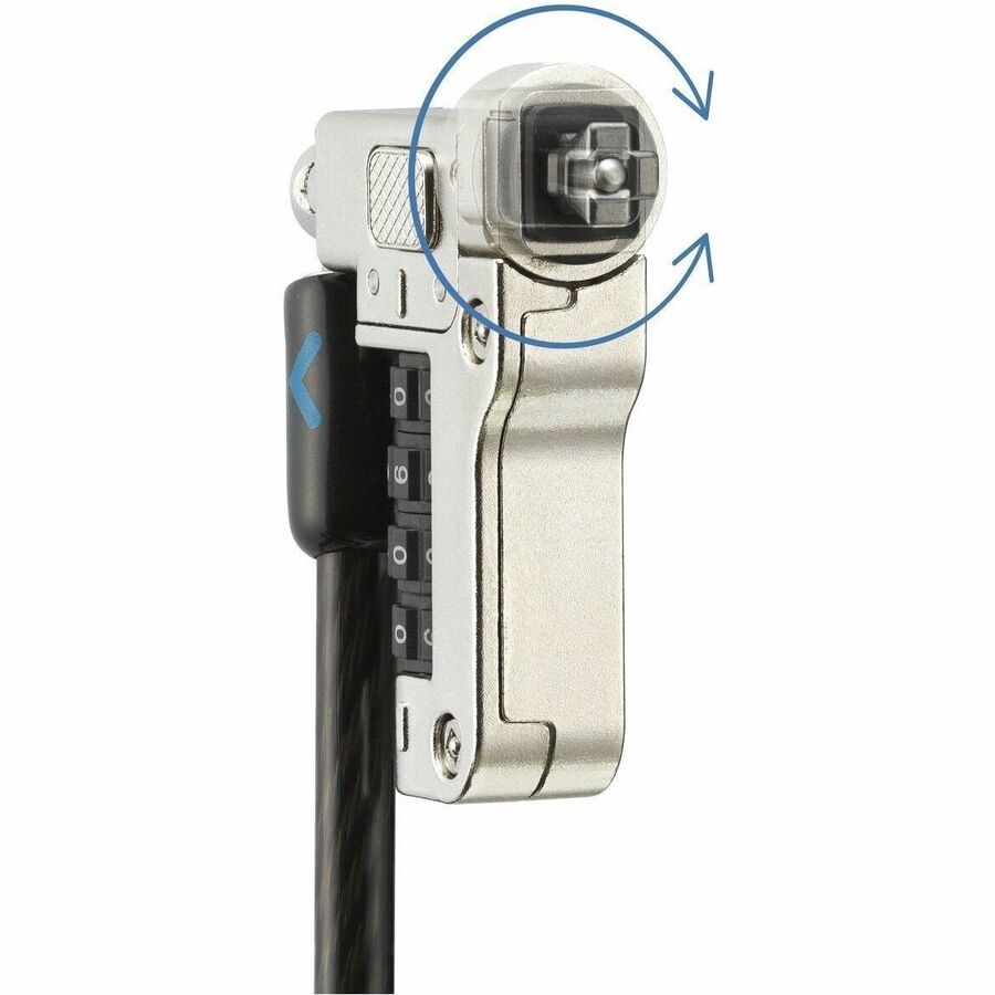 Kensington Slim N17 2.0 Combination Laptop Lock for Wedge-Shaped Slots - Resettable -