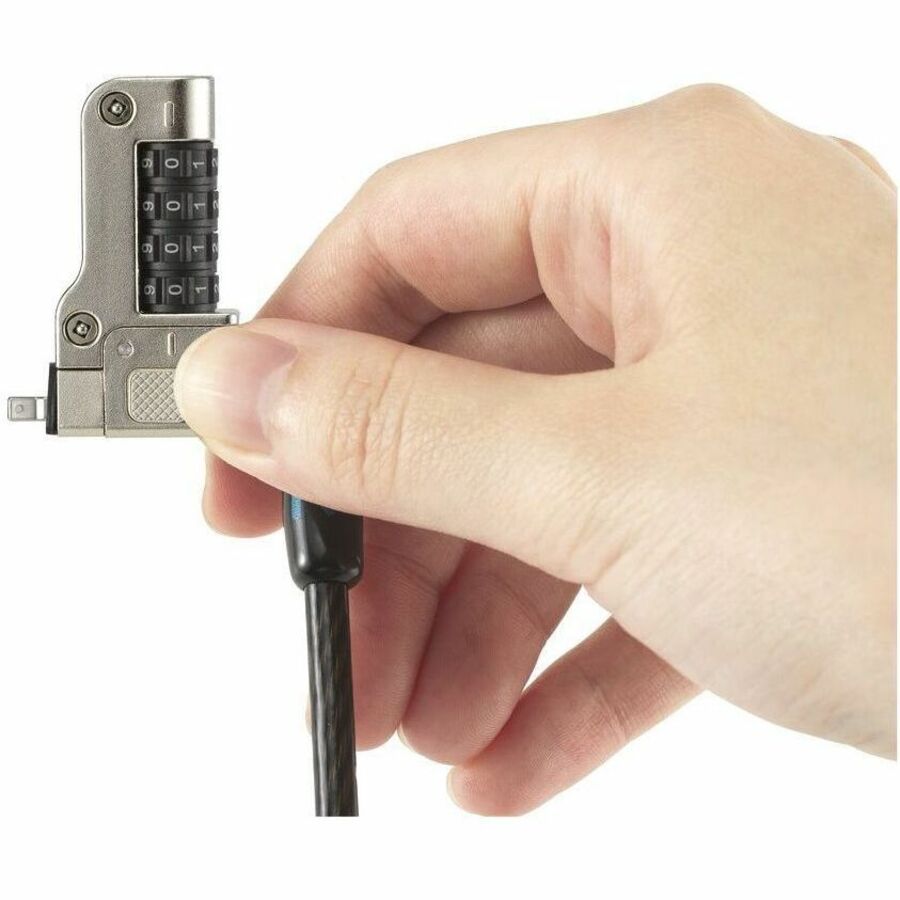 Kensington Slim N17 2.0 Combination Laptop Lock for Wedge-Shaped Slots - Resettable -