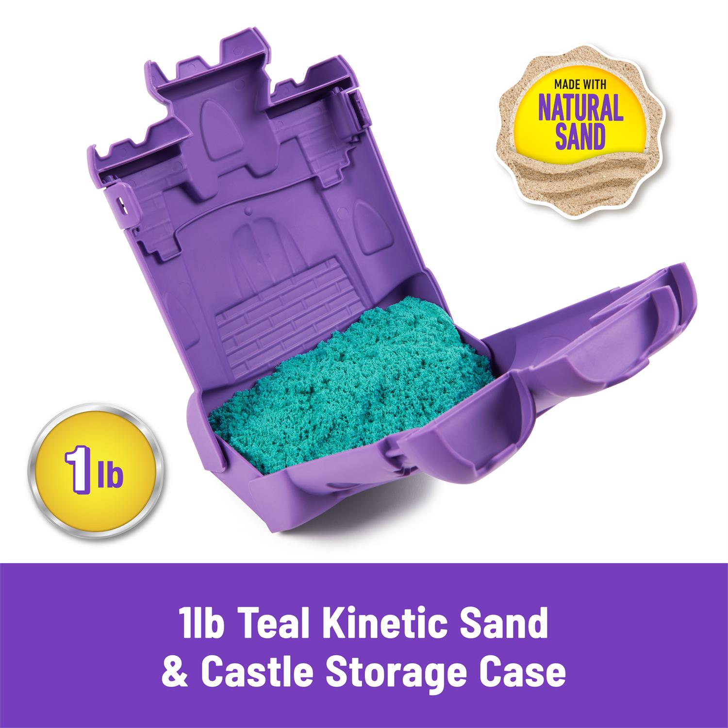 Kinetic Sand Castle Case With Sand