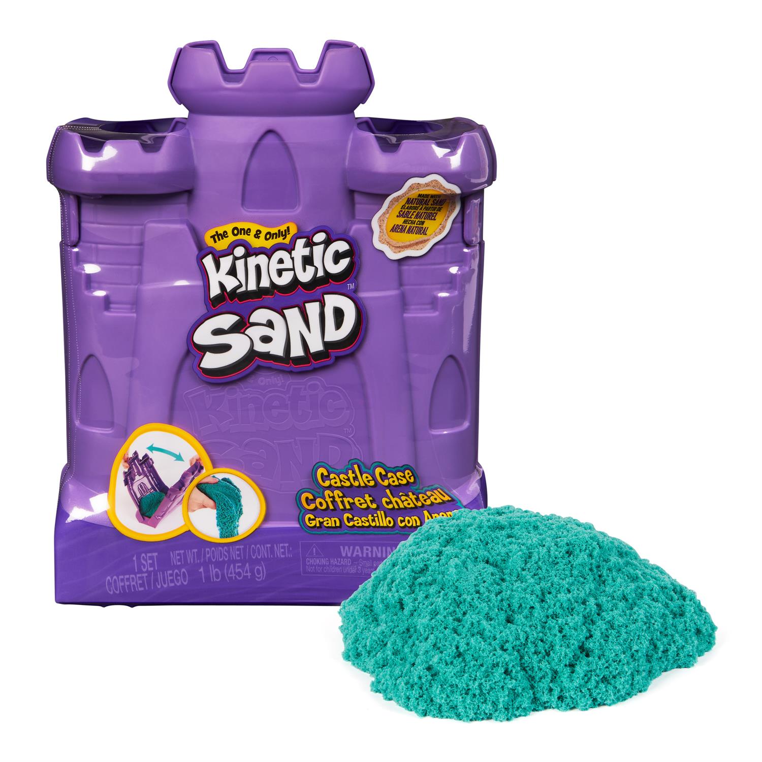 Kinetic Sand Castle Case With Sand
