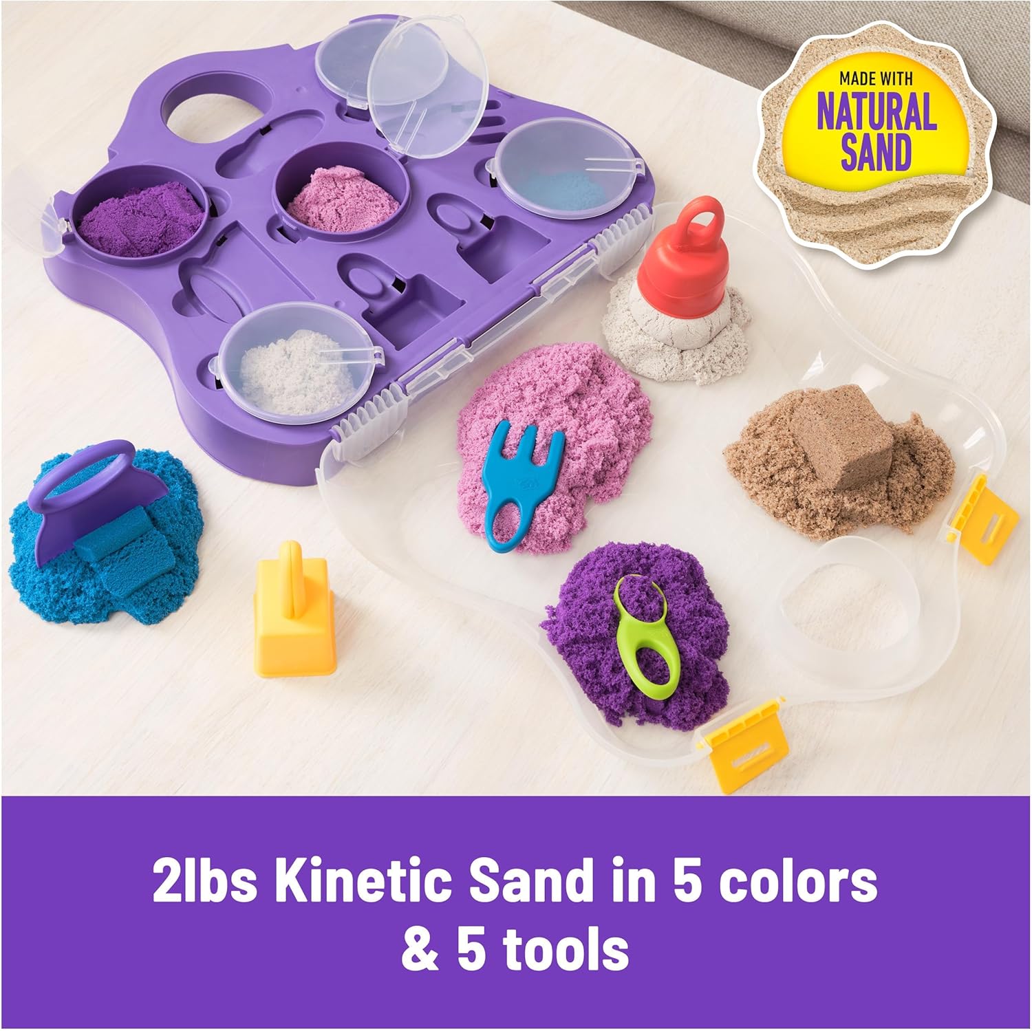 Kinetic Sand Variety Case with 2 Pounds of Play Sand