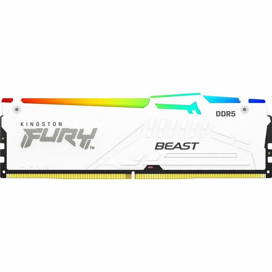 Kingston 64GB (4x16GB) DDR5 6000MT/s CL40 FURY Beast White XMP - For Motherboard - 64 GB