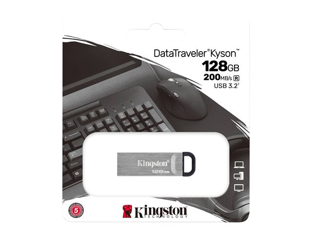 Kingston DataTraveler Kyson 128GB USB 3.2 (Gen 1) Type A Flash Drive