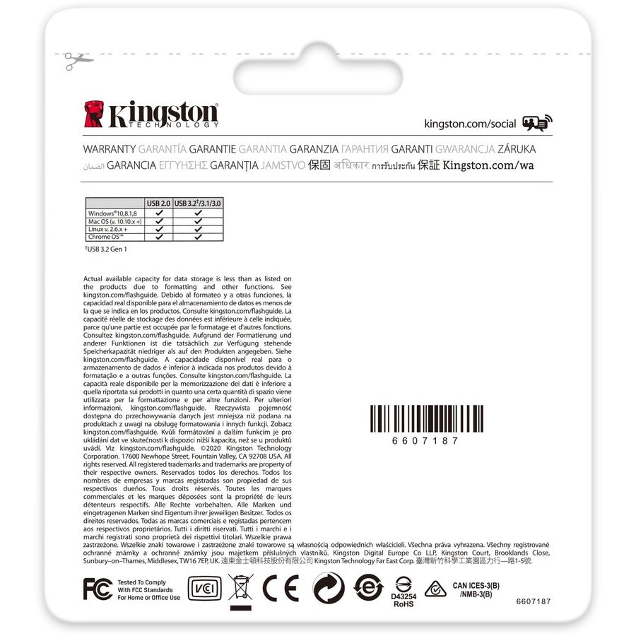 Kingston Datatraveler Exodia 64Gb Usb 3.2 (Gen 1) Flash Drive