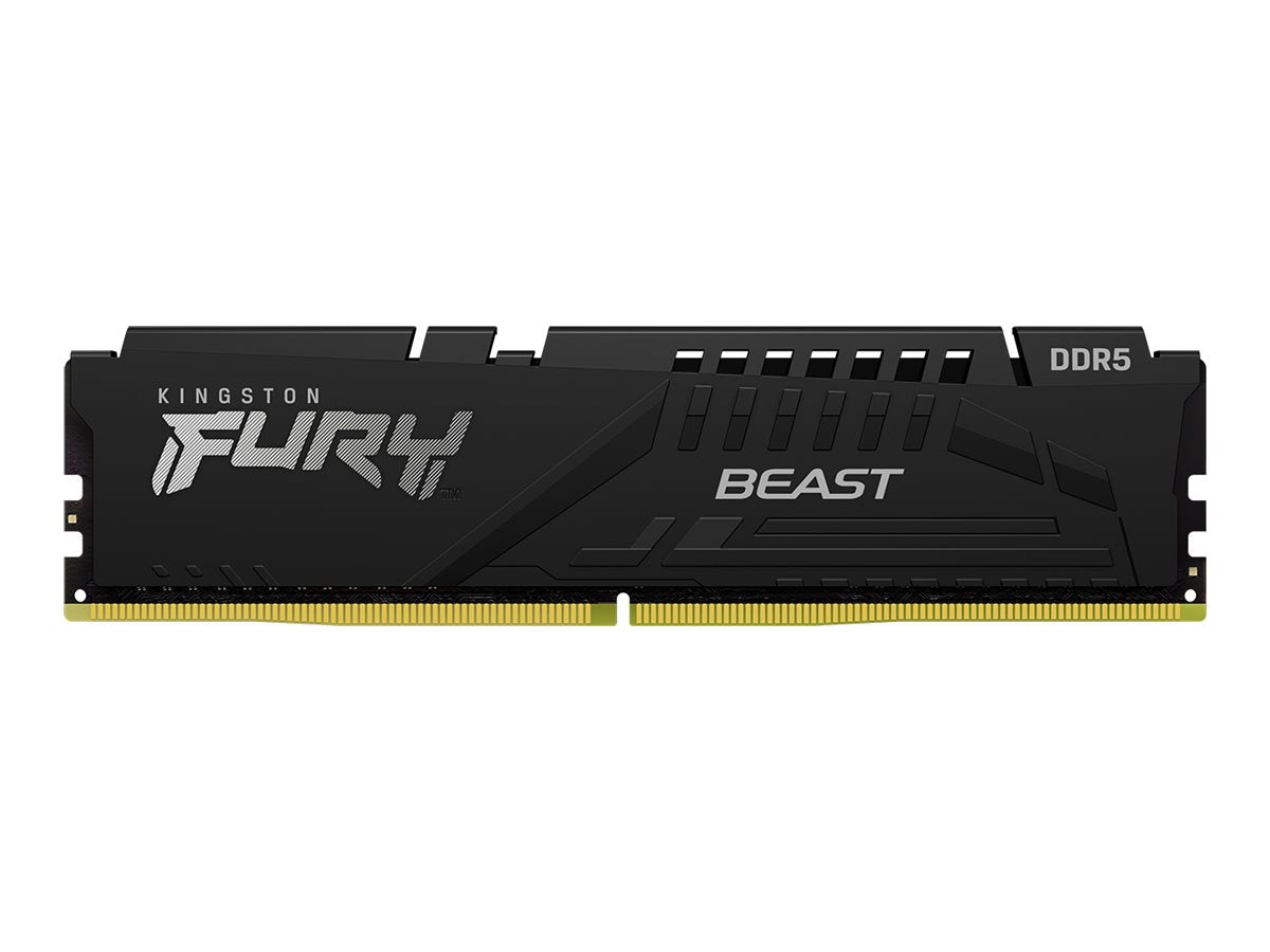 Kingston FURY Beast - DDR5 - kit - 128 GB: 4 x 32 GB - DIMM 288-pin - 5600 MHz / PC5-44800 - CL40 - 1.25 V - unbuffered - on-die KF556C40BBK4-128
