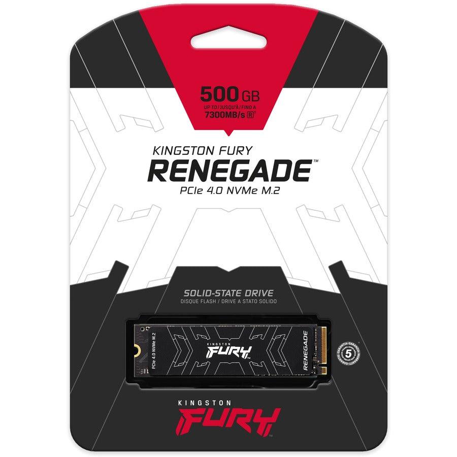 Kingston FURY Renegade 500 GB Solid State Drive - M.2 Internal - PCI Express NVMe (PCI Express NVMe 4.0)