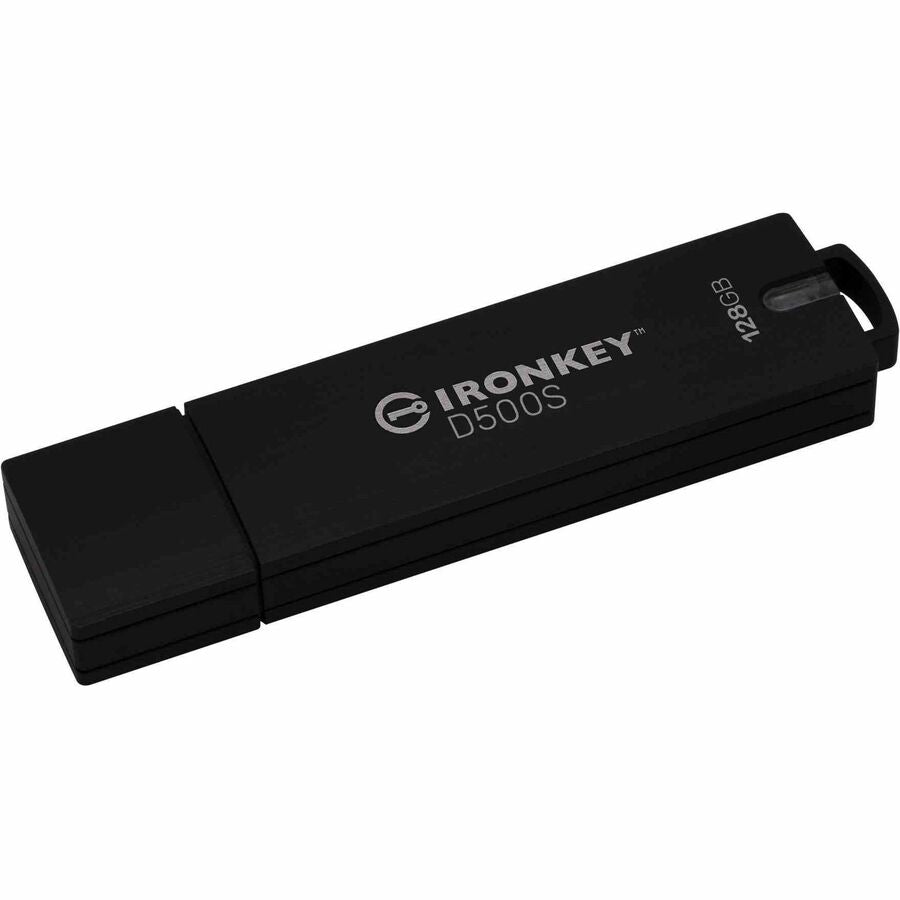 Kingston IronKey D500S 128GB USB 3.2 (Gen 1) Type A Flash Drive - 128 GB - USB 3.2 (Gen