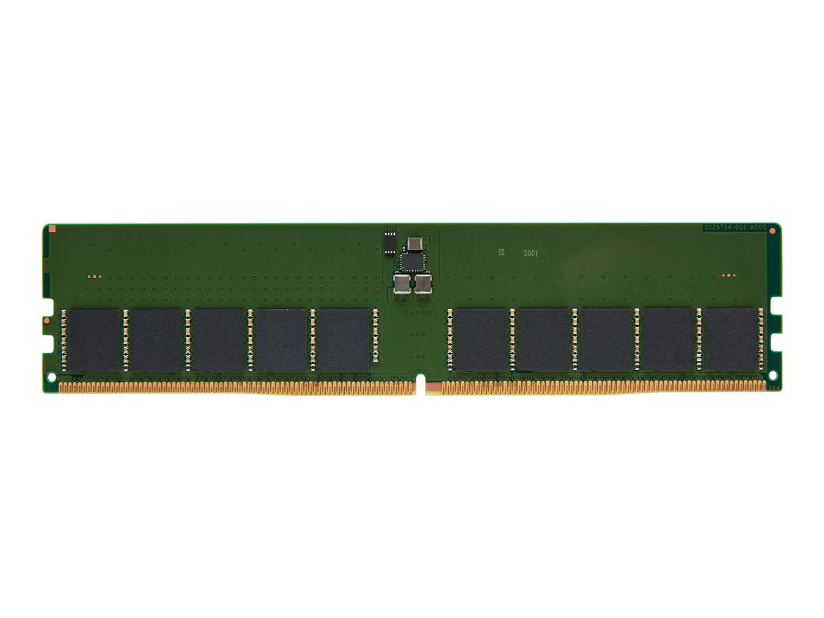 Kingston Server Premier - DDR5 - module - 16 GB - DIMM 288-pin - 4800 MHz / PC5-38400 - CL40 - 1.1 V - unbuffered - on-die ECC KSM48E40BS8KI-16HA