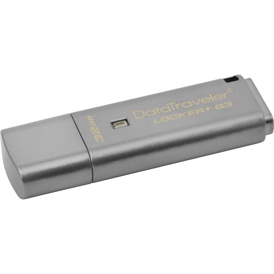 Kingston Technology Datatraveler Locker+ G3 32Gb Usb Flash Drive Usb Type-A 3.2 Gen 1 (3.1 Gen 1) Silver