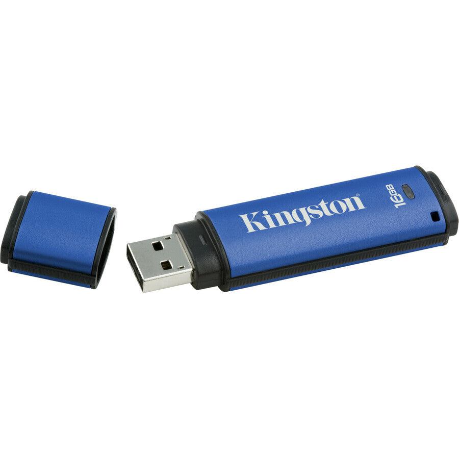 Kingston Technology Datatraveler Vault Privacy 3.0 16Gb Usb Flash Drive Usb Type-A 3.2 Gen 1 (3.1 Gen 1) Blue