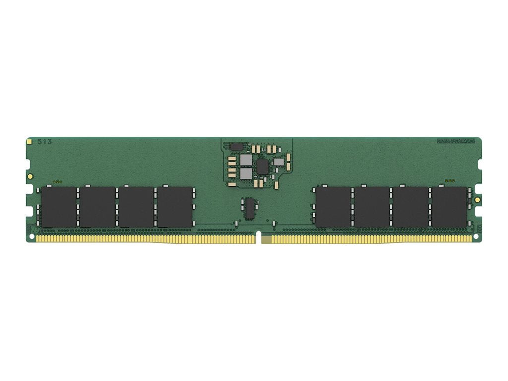 Kingston ValueRAM - DDR5 - module - 16 GB - DIMM 288-pin - 3200 MHz - CL52 - 1.1 V - clocked unbuffered - on-die ECC KVR64A52BS8-16