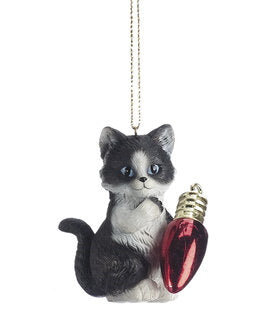 Kitten Playing Ornament - Paint