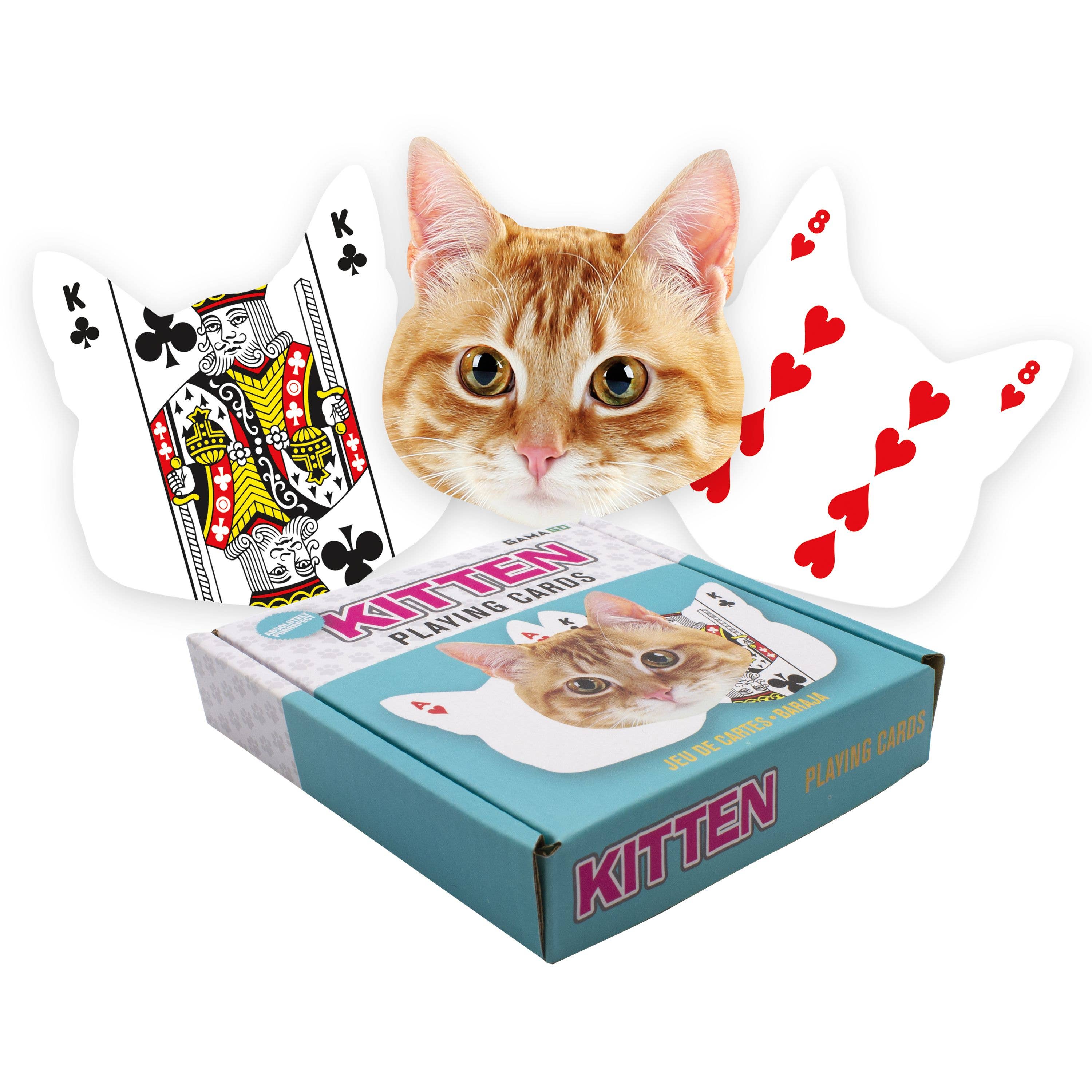 Kitten Shaped Playing Cards