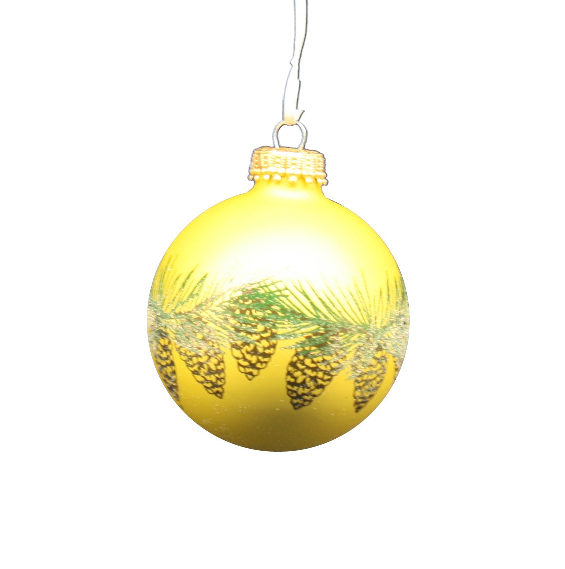 Krebs Value Glass Ball 4 pack - Gold Pine Garland