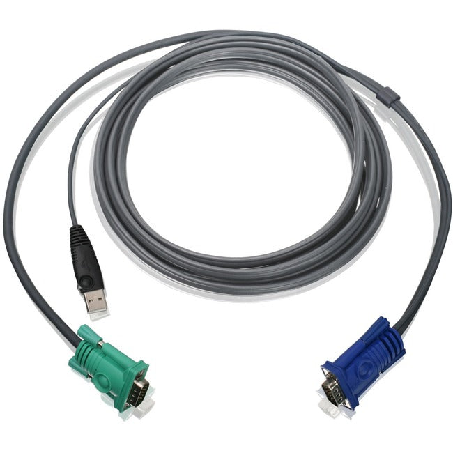 Kvm Cable - 4 Pin Usb Type A - Male - 15 Pin Hd D-Sub (Hd-15) - Male - 10 Feet -
