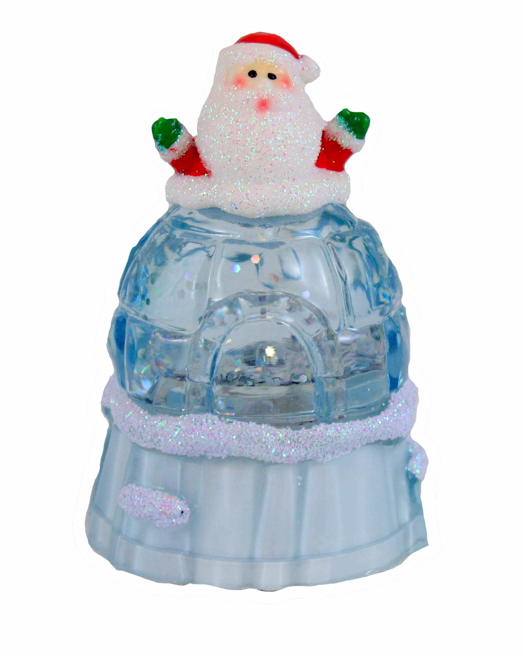 LED Igloo Snowglobe - Santa