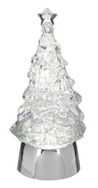 LED Light Up Tree Mini Shimmer – Clear Crystal Glow