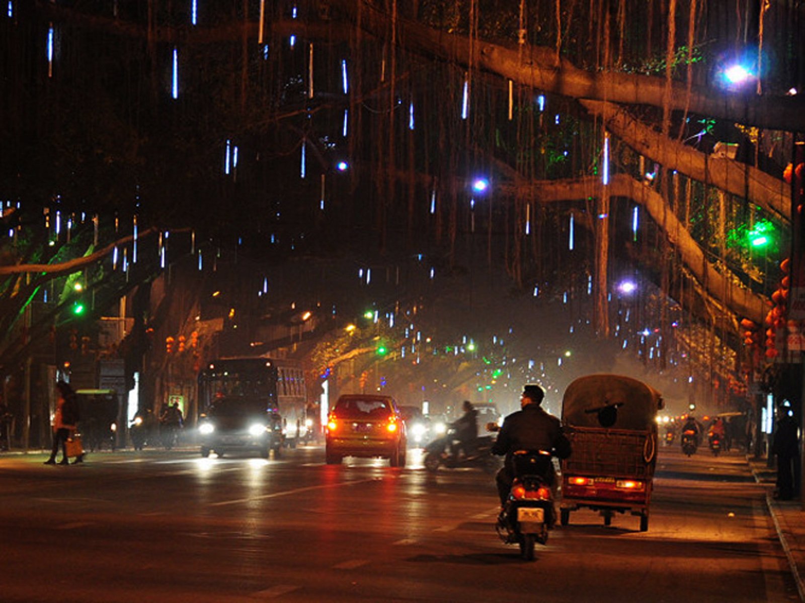 LED Meteor Smd Lights - White 50 Cm