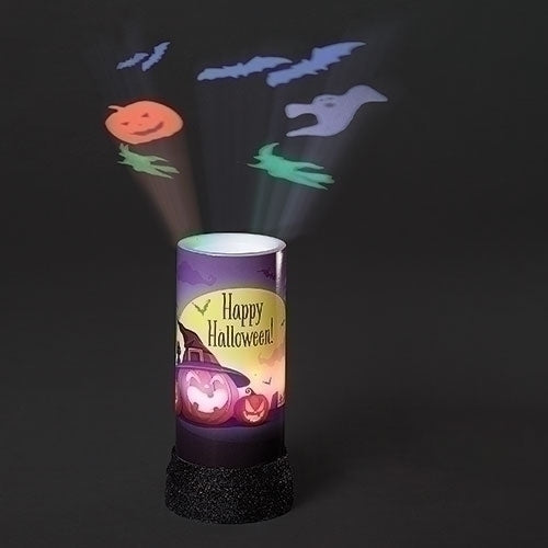 LED Projector Candle - Happy Halloween