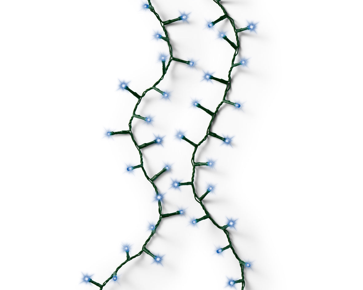 LED Rice Twinkle Stringlight - 1000 Lights - Blue - Green Wire