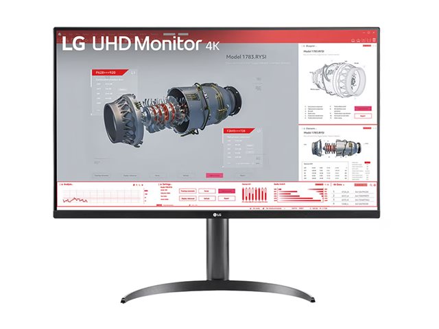LG 32BR55U-B 32" Class 4K UHD LCD Monitor - 16:9 - 31.5" Viewable - Vertical Alignment