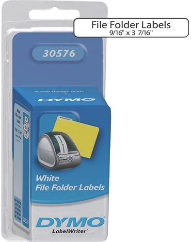 Labels White File Folder
