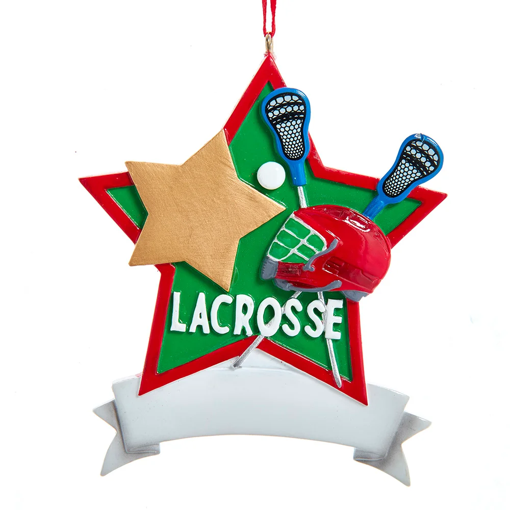 Lacrosse Star Ornament