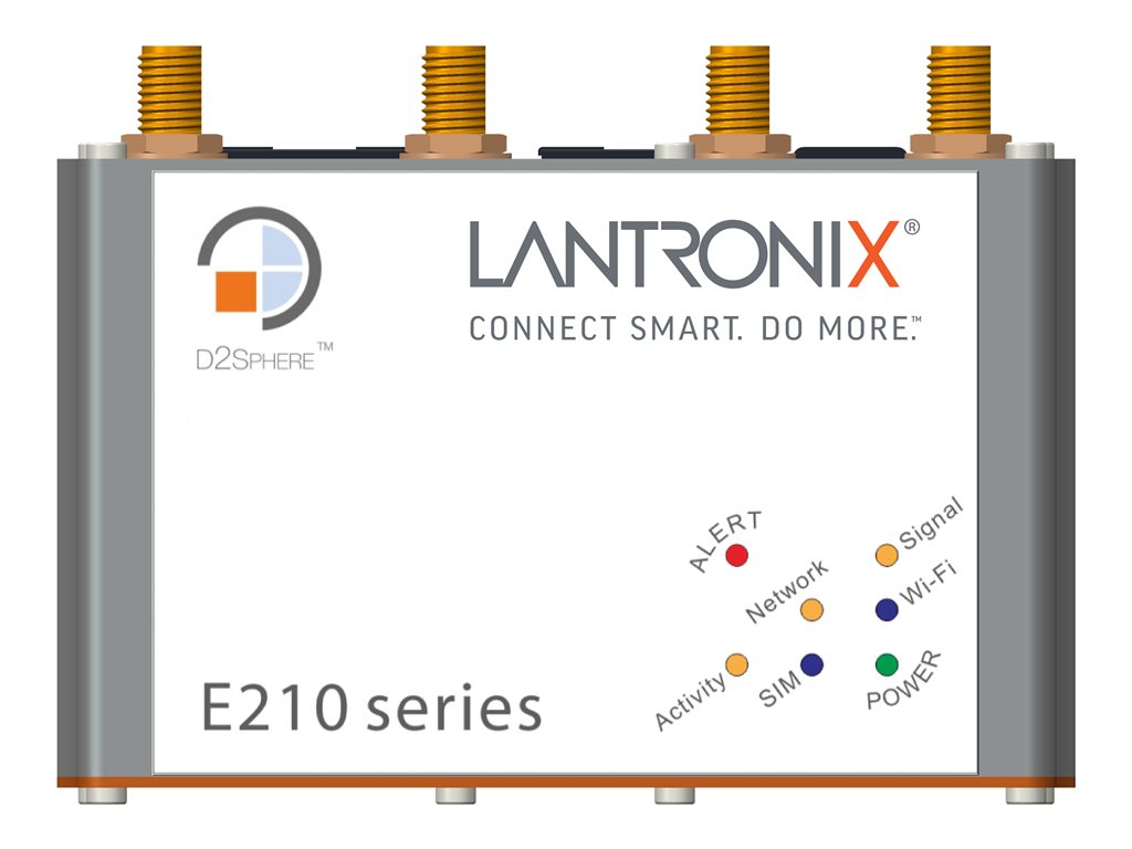 Lantronix E210 Standard E214G - - wireless router - - WWAN - Wi-Fi - DIN rail mountable T-Mobile, AT&T, Sprint E214G000S